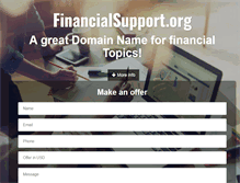 Tablet Screenshot of financialsupport.org